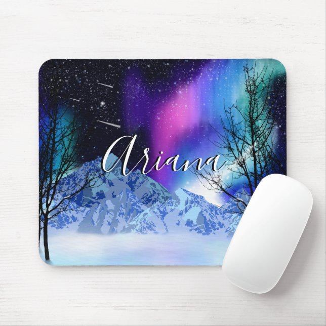 Winter Wonderlights Mouse Mat (With Mouse)
