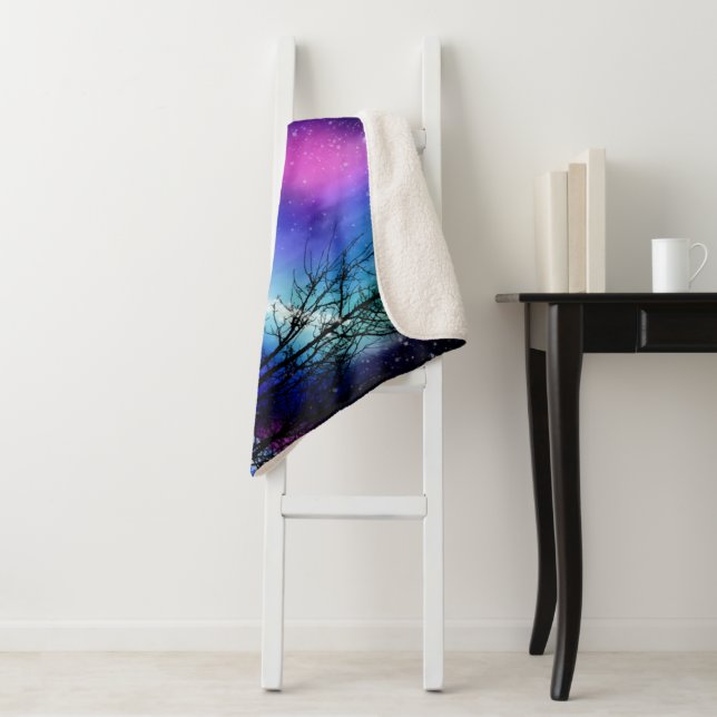 Winter Wonderlights Sherpa Blanket (In Situ)
