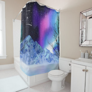 Winter Wonderlights Shower Curtain