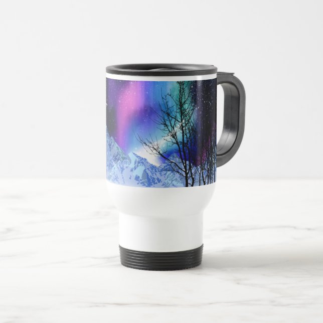 Winter Wonderlights Travel Mug (Front Right)