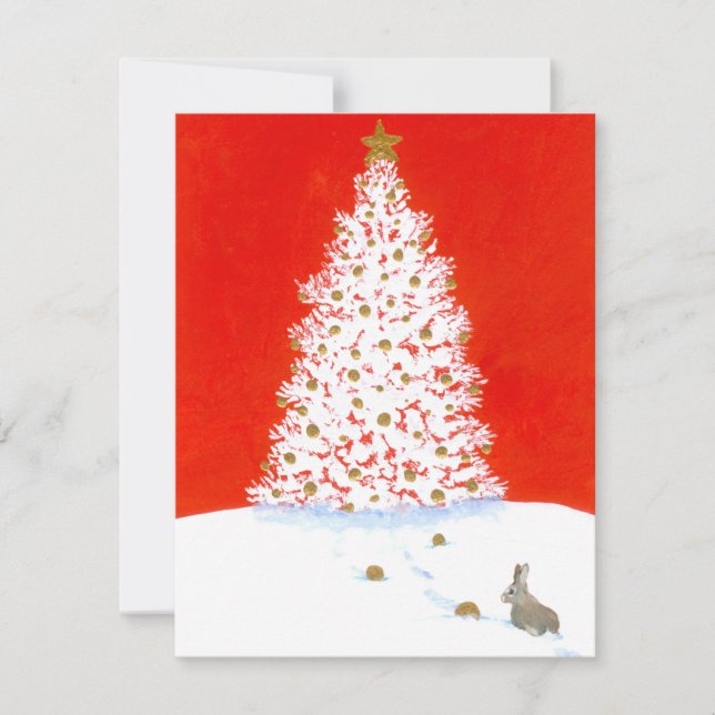 Winter Wonders Holiday Christmas Rabbit by Bihrle (Front)