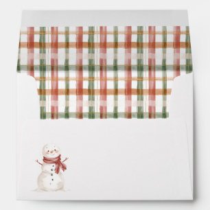 Winter Woodland Animals Baby Shower Envelope