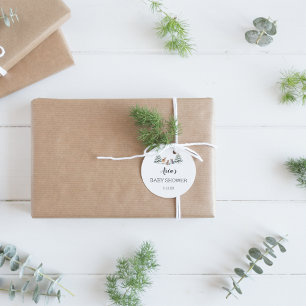 Winter Woodland Animals Baby Shower Envelope Seal