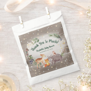 Winter Woodland Animals Baby Shower Favour Bags