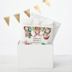 Winter Woodland Animals Baby Shower Thank You Favour Bags