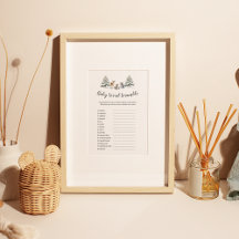 Winter Woodland Animals "Baby Word Scramble" Game