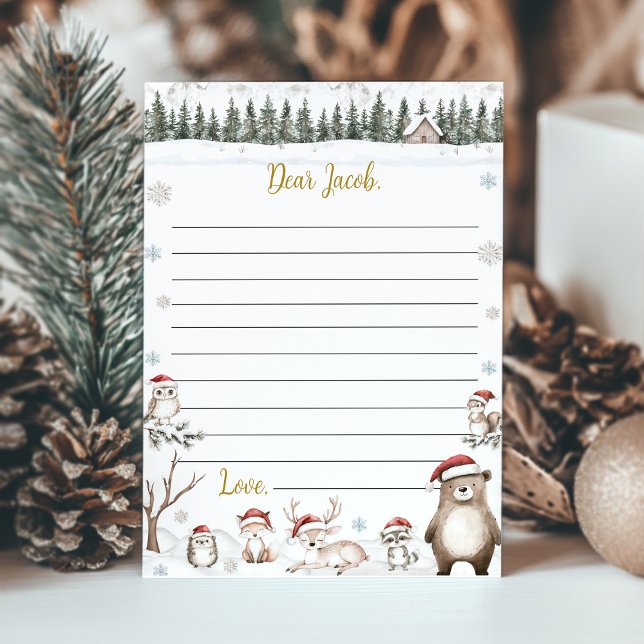 Winter Woodland Animals Birthday Time Capsule Card (Creator Uploaded)