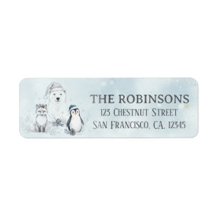 Winter Woodland Animals Custom Christmas