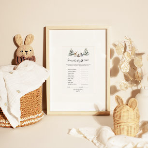 Winter Woodland Animals Guess The Right Price  Flyer