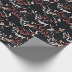 Winter Woodland Animals Holiday Christmas Wrapping Paper