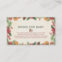 Winter Woodland Baby Shower Enclosure Card