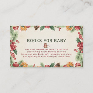 Winter Woodland Baby Shower Enclosure Card