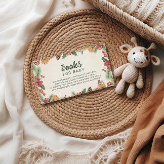 Winter Woodland Baby Shower Enclosure Card