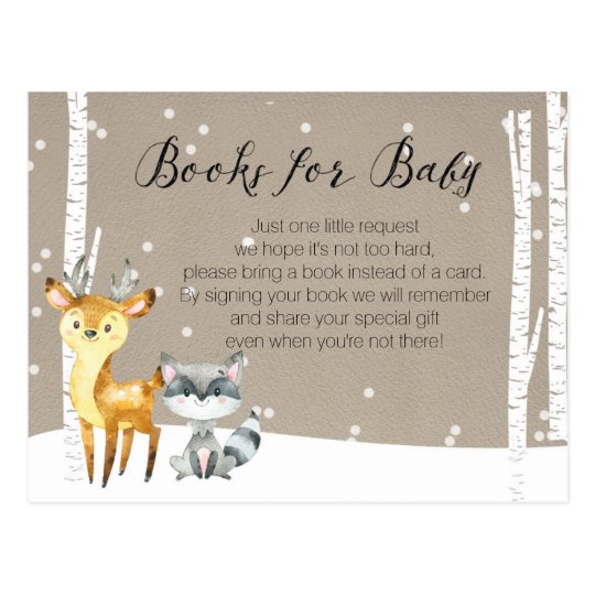 Winter Woodland - Books for Baby Postcard