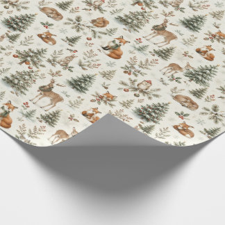 Winter Woodland Christmas Holiday Wrapping Paper