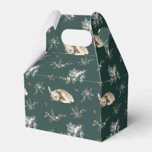 Winter Woodland Deer Christmas Favour Box