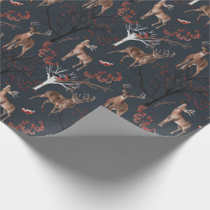 Winter Woodland Deer Holiday Christmas Wrapping Paper