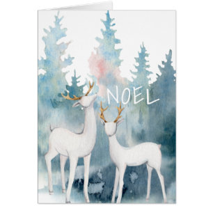 Winter Woodland/ Deer/ Noel Christmas