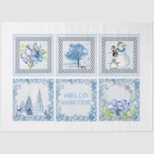 Winter Woodland Emphemera Series Design 12 Tissue Paper