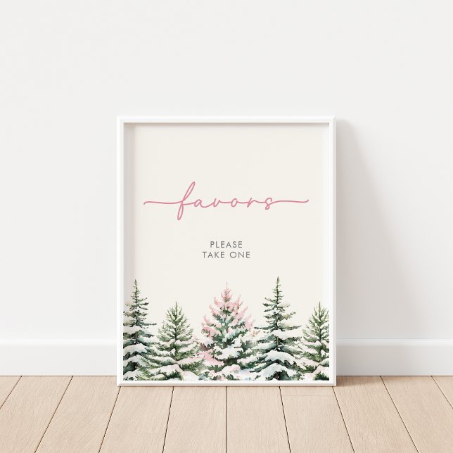Winter Woodland Favours Sign (Creator Uploaded)