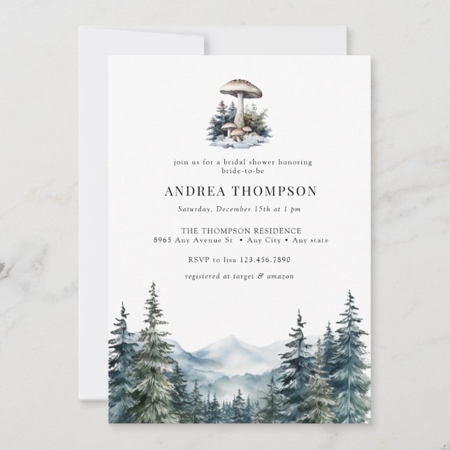 Winter Woodland | Forest Invitations (Front)