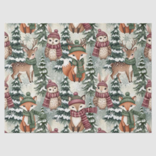 Winter Woodland Friends – Cute Animals (1) Tissue Paper