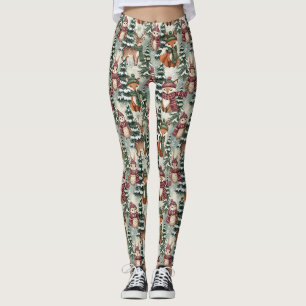 Winter Woodland Friends – Cute Animals Leggings