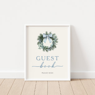 Winter Woodland Guest Book Sign