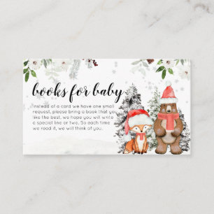 Winter Woodland Its Cold Outside Books for Baby Enclosure Card