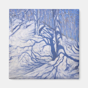 Winter Woodland near Courcheval 2008 Magnet