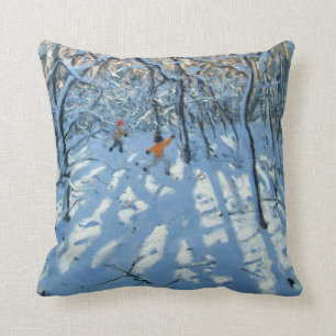Winter woodland near Newhaven Derbyshire Cushion