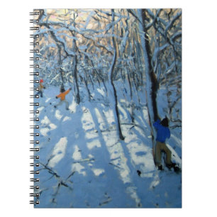 Winter woodland near Newhaven Derbyshire Notebook
