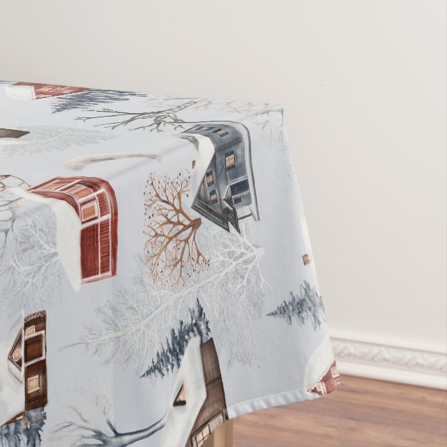 Winter Woodland Pattern  Tablecloth (In Situ)