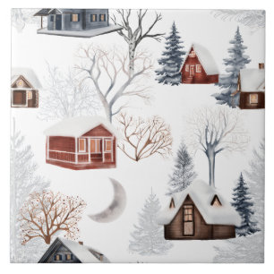Winter Woodland Pattern Tile