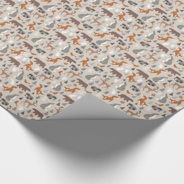 Winter Woodland Wrapping Paper (Corner)