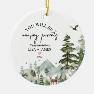 Winter Woodlands You Will Be Amazing Parents Ceramic Tree Decoration