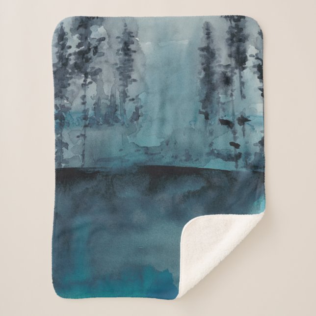 Winter Woods Sherpa Blanket (Front)