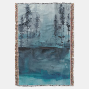 Winter Woods Throw Blanket