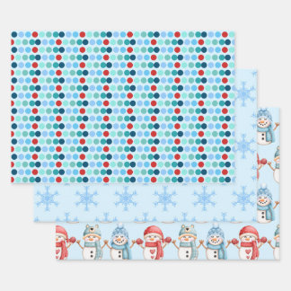 Winter Wrapping Paper Sheet Set