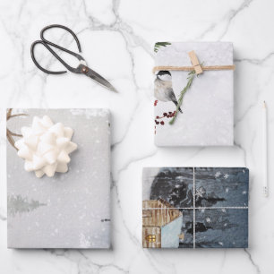 Winter Wrapping Paper Sheets