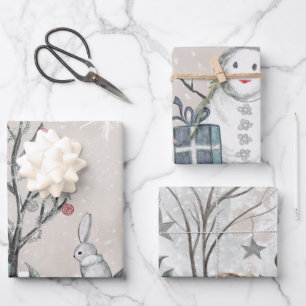 Winter Wrapping Paper Sheets