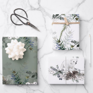 Winter Wrapping Paper Sheets