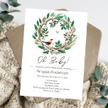 Winter Wreath Berry Christmas Baby Shower Invitation<br><div class="desc">Botanical Winter Watercolor Wreath Berry forest bird Christmas themed baby Shower. Available as a digital download printable.
Great for Winter season. Let's build something unique for your baby shower party! Custom,  personalised,  editable download,  watercolor,  winter,  green,  red,  berries,  wreath,  Christmas,  holiday. whimsical illustration</div>