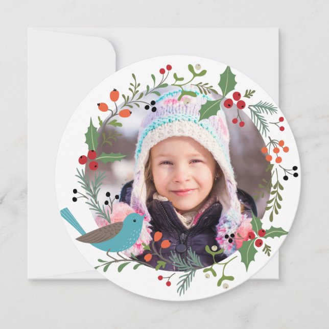 Winter Wreath Christmas Cards (Front)