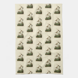 Winter Wren, Rock Wren, Audubon's Birds of America Tea Towel