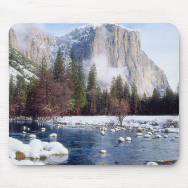 Winter Yosemite National Park Mouse Mat (Front)