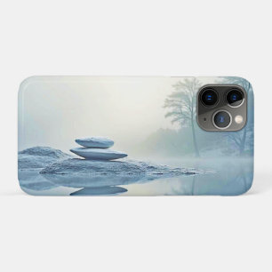 Winter Zen: Foggy Lake Balance iPhone 11 Pro Case