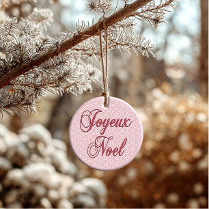 Winterberry Asanoha Joyeux Noel Ceramic Tree Decoration
