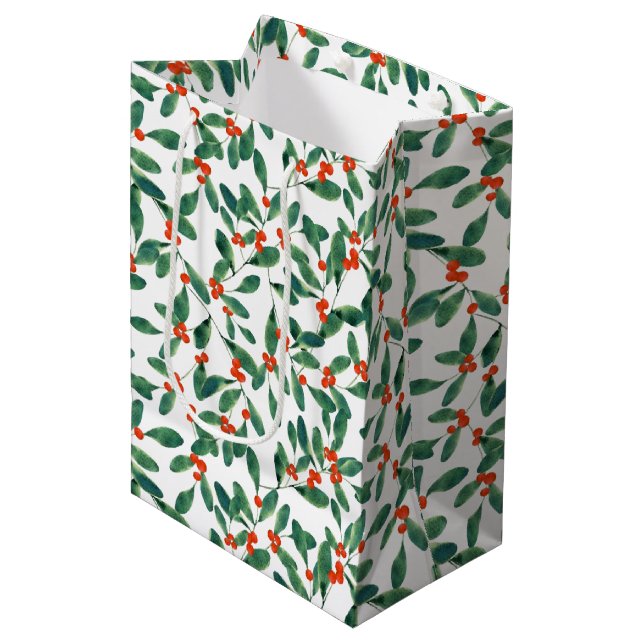Winterberry (Classic) Medium Gift Bag (Front Angled)