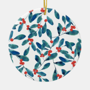 Winterberry (Frost) Ceramic Tree Decoration